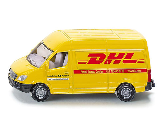 siku MB Sprinter DHL Postwagen - Originalgetreues Sammlermodell im Maßstab 1:87