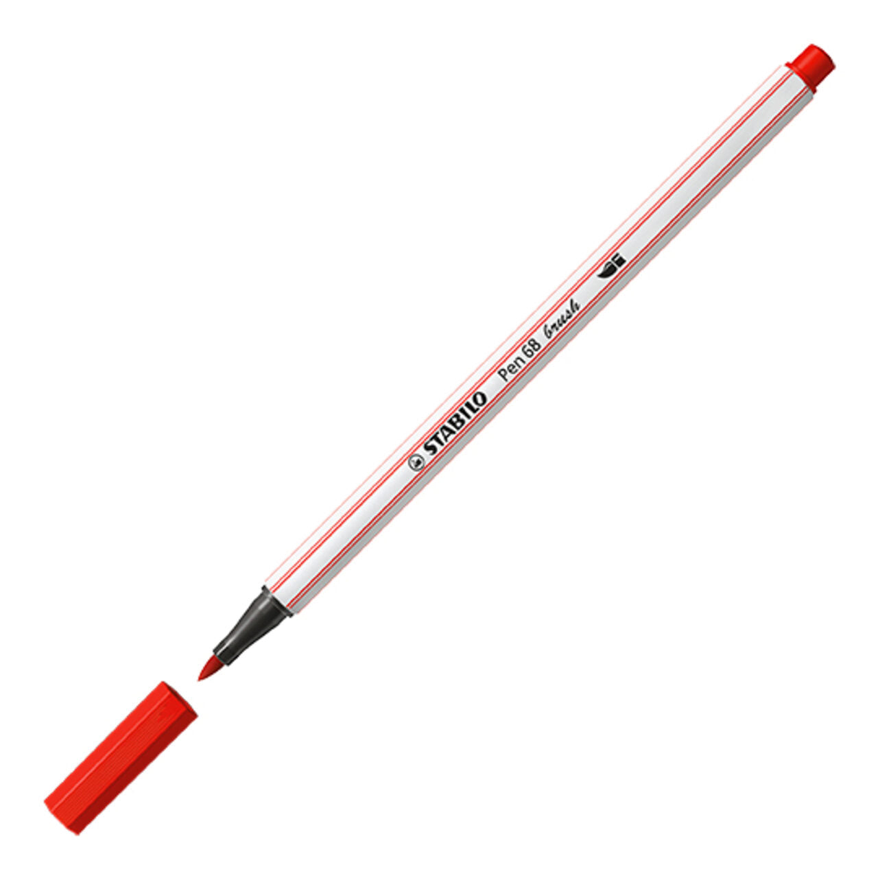 STABILO Pen 68 brush – Einzelstift Karmin