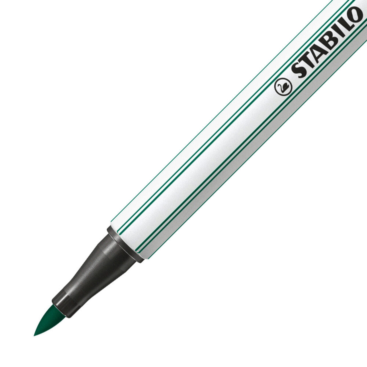 STABILO Pen 68 brush – Einzelstift Blaugrün