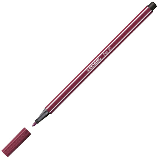 STABILO Pen 68 Filzstift purpur – 1 mm Einzelstift