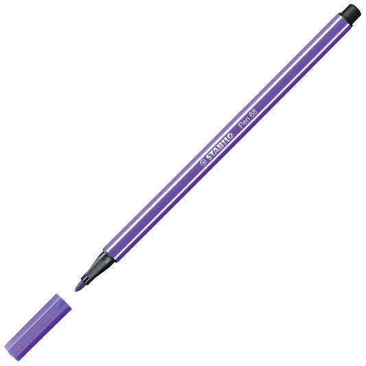 STABILO Pen 68 Filzstift violett – 1 mm Einzelstift
