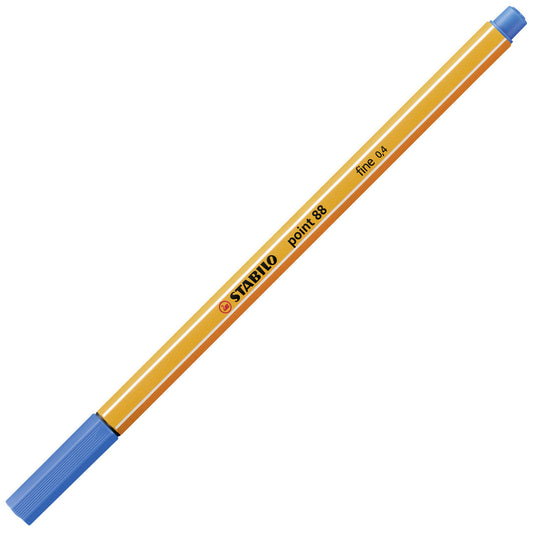STABILO point 88 Fineliner - Präzise 0,4mm Spitze in Mittelblau