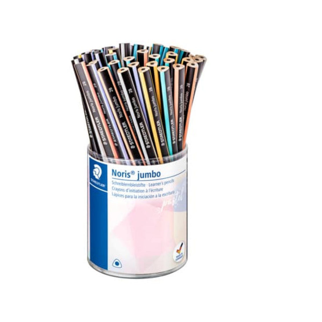 STAEDTLER Noris Jumbo Bleistift 2B Pastell Gelb ergonomisch