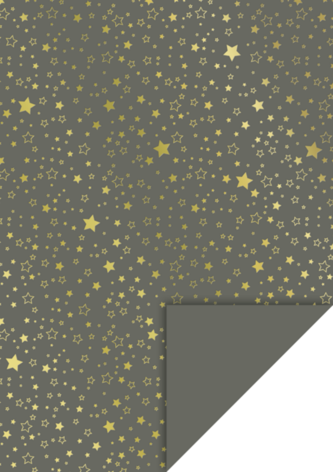 A4 Karton Sterne anthrazit-gold - BRUNNEN Motivkarton