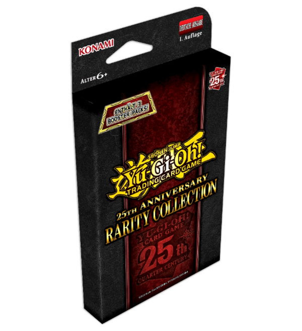 Yu-Gi-Oh - 25th Anniversary Rarity Collection Tuckbox - 3 Booster Packs der 1. Auflage Deutsch