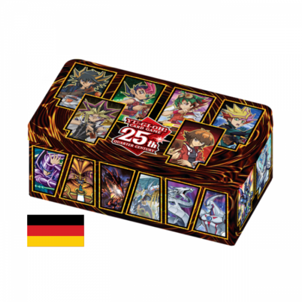 Yu-Gi-Oh! Mega Tin Box 2023: 25th Anniversary Tin: Dueling Heroes 1. Auflage - Deutsche Karten