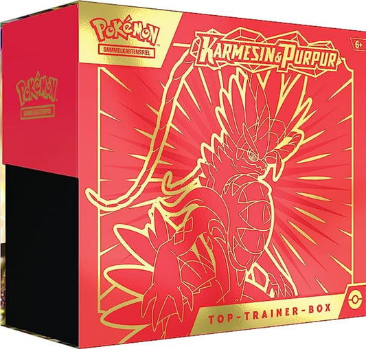Pokemon Karmesin & Purpur SV1DE Top Trainer Box Koraidon (deutsch) - 9 Booster Packs