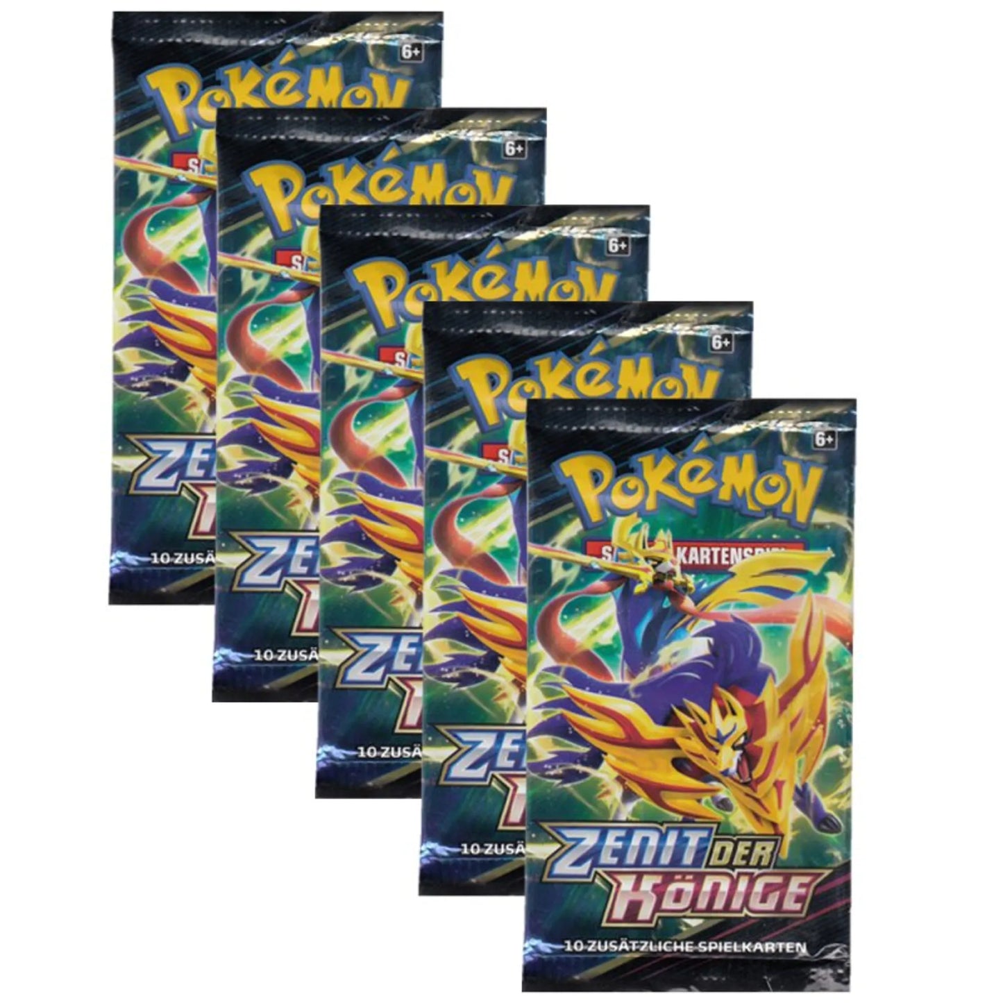 Pokemon - SWSH12.5 Zenit der Könige - 5 Booster Packs - Deutsch