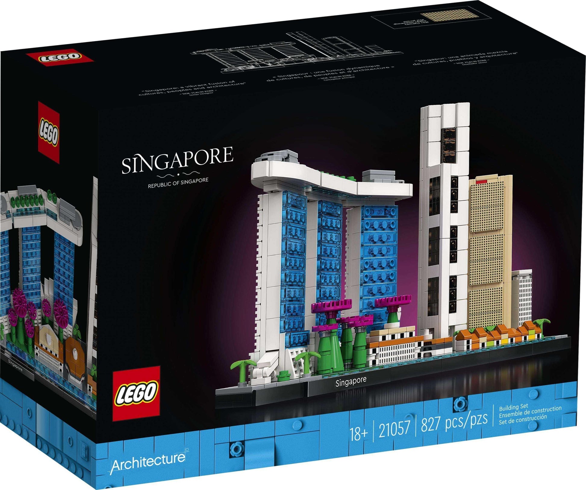 LEGO® Architecture 21057 Singapur Sykline - 827 Teile - Peer Online Shop