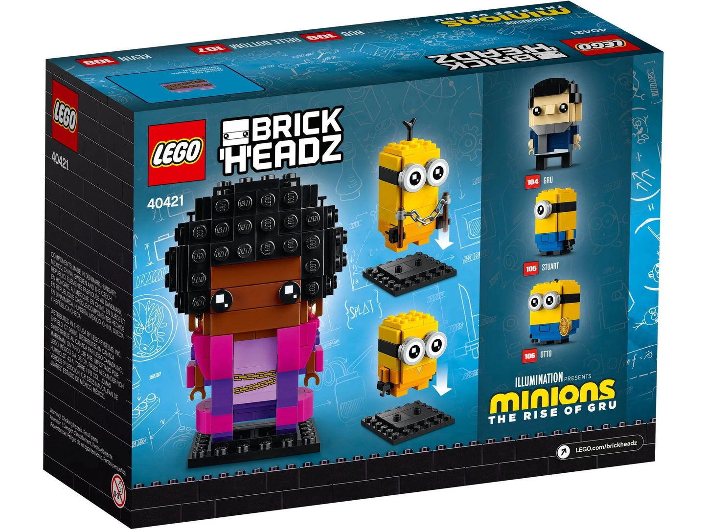 LEGO® BrickHeadz 40421 Belle Bottom, Kevin & Bob - 309 Teile - Peer Online Shop