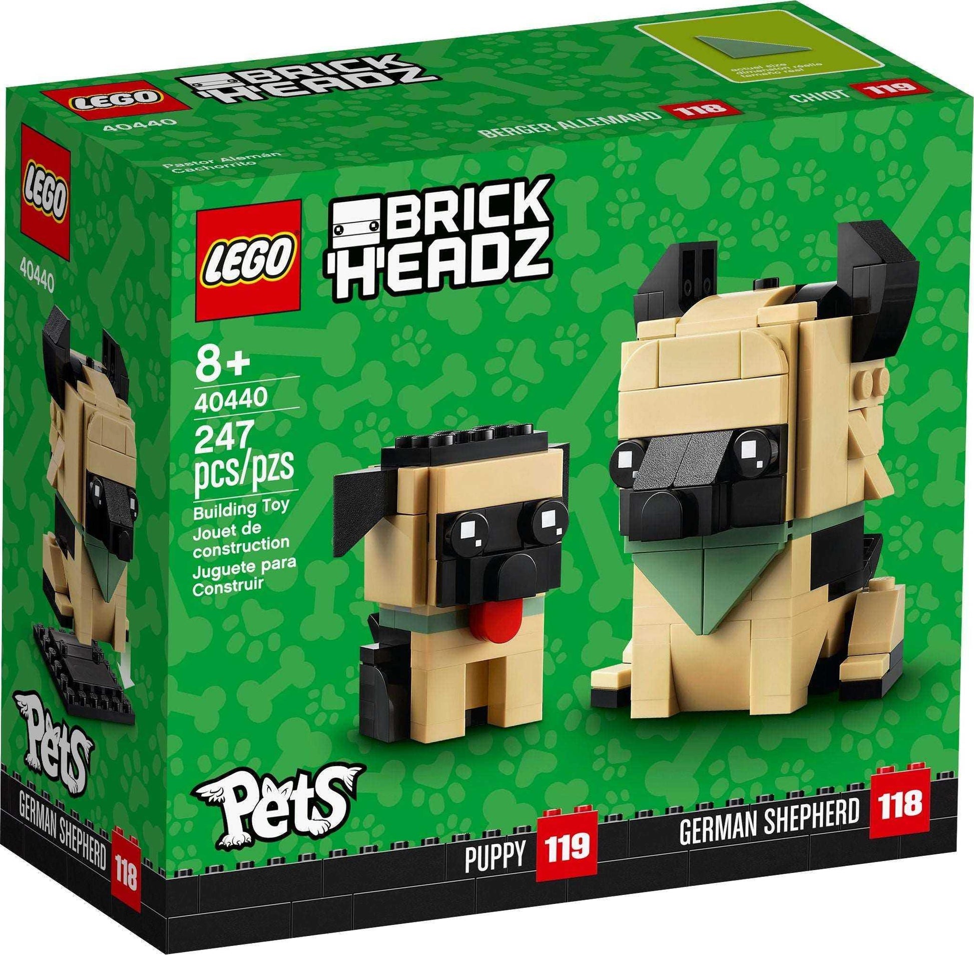 LEGO® BrickHeadz 40440 Deutscher Schäferhund - 247 Teile - Peer Online Shop