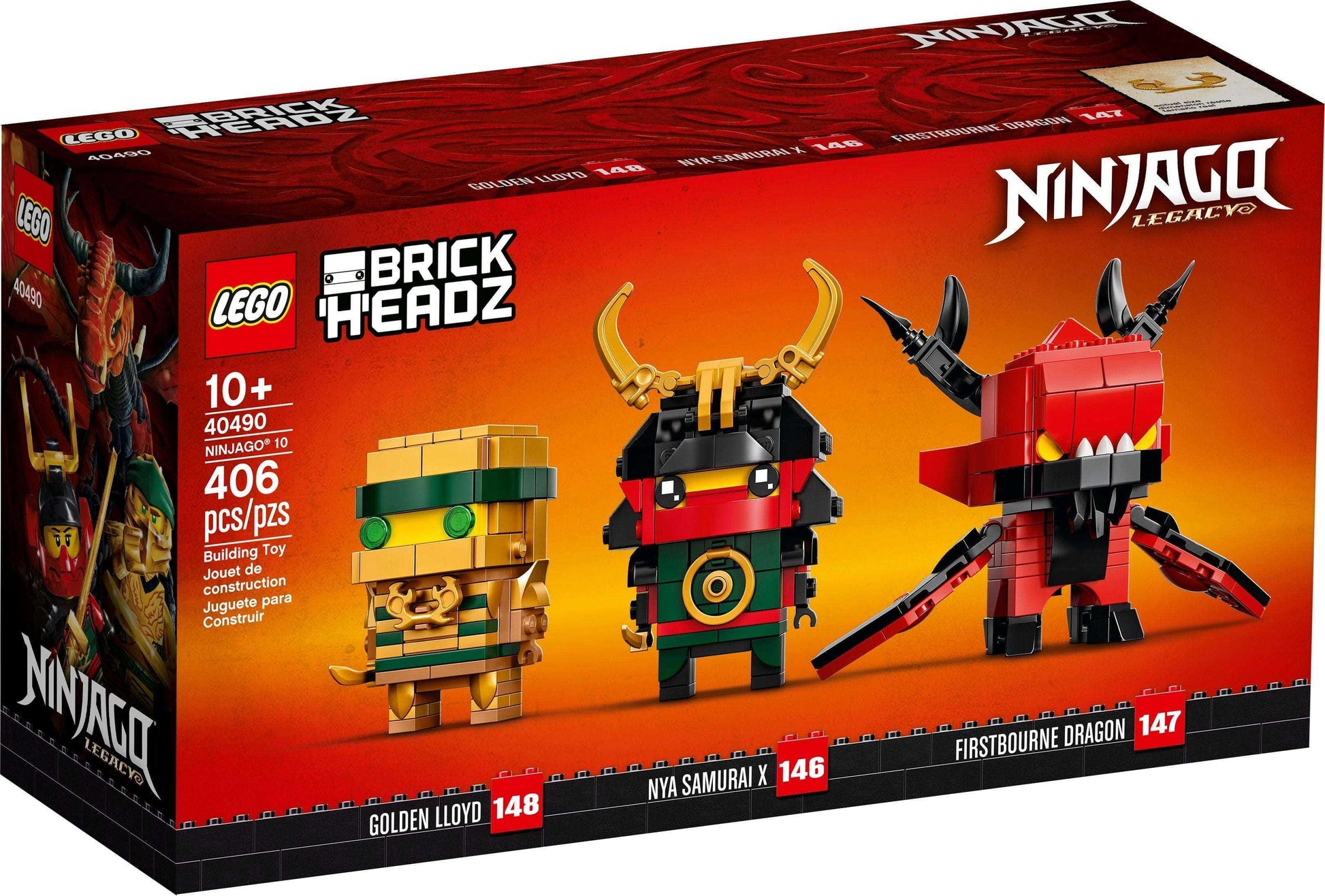 LEGO® BrickHeadz 40490 NINJAGO® 10th Anniversary Edition - 406 Teile - Peer Online Shop