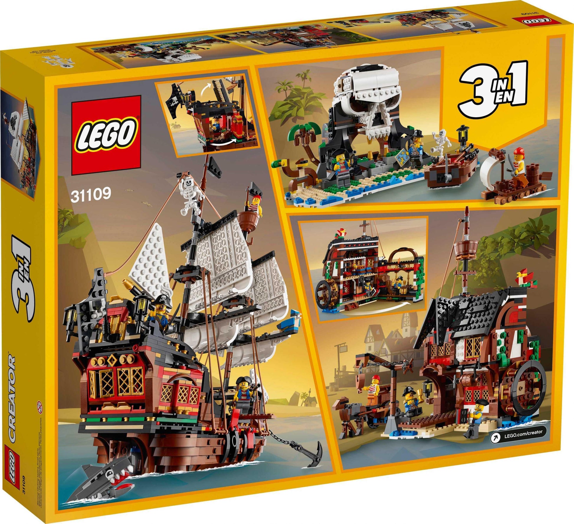 LEGO® Creator 31109 Piratenschiff Piratentaverne - 1264 Teile - Peer Online Shop