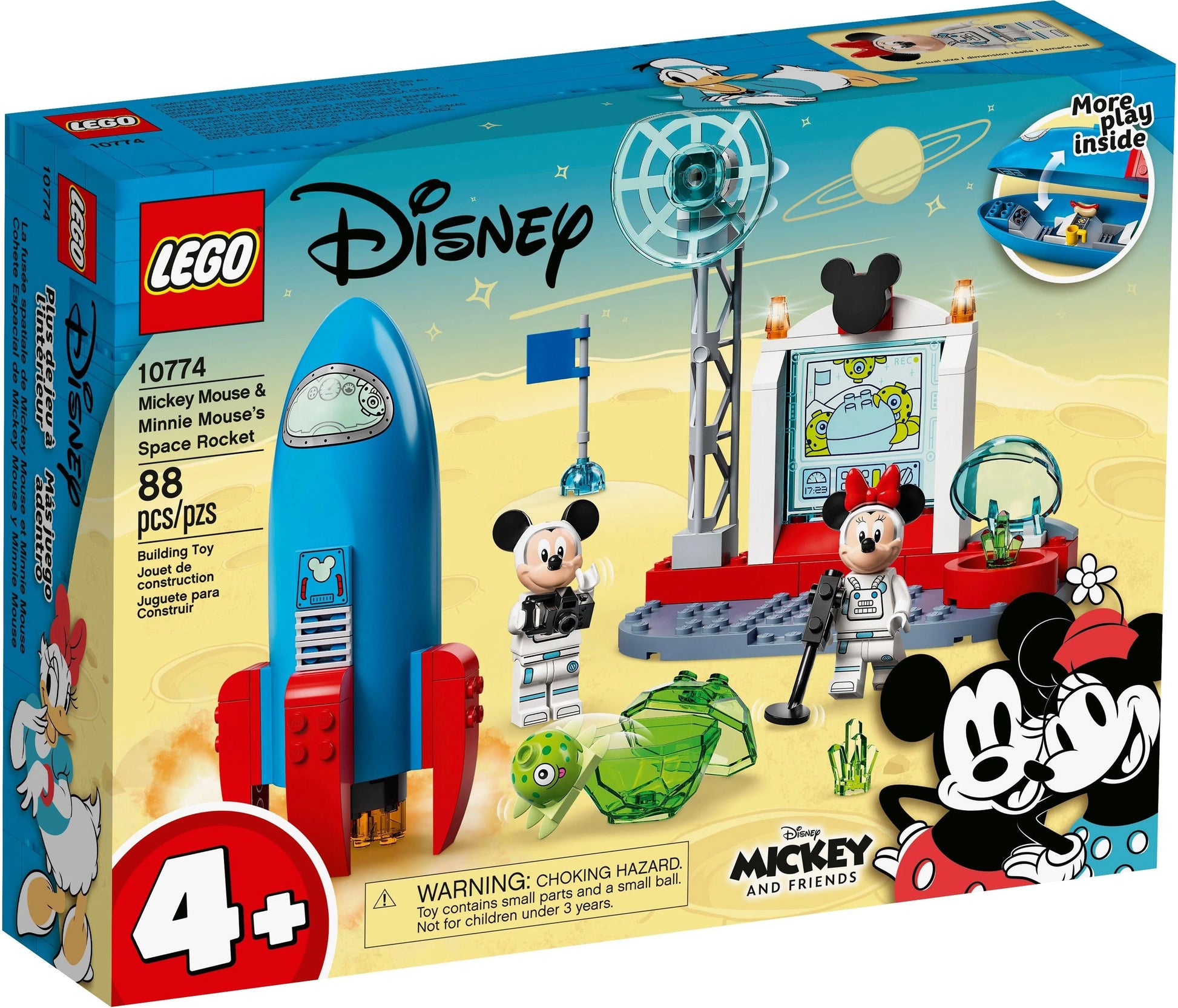 LEGO® Disney 10774 Mickys und Minnies Weltraumrakete - 88 Teile - Peer Online Shop