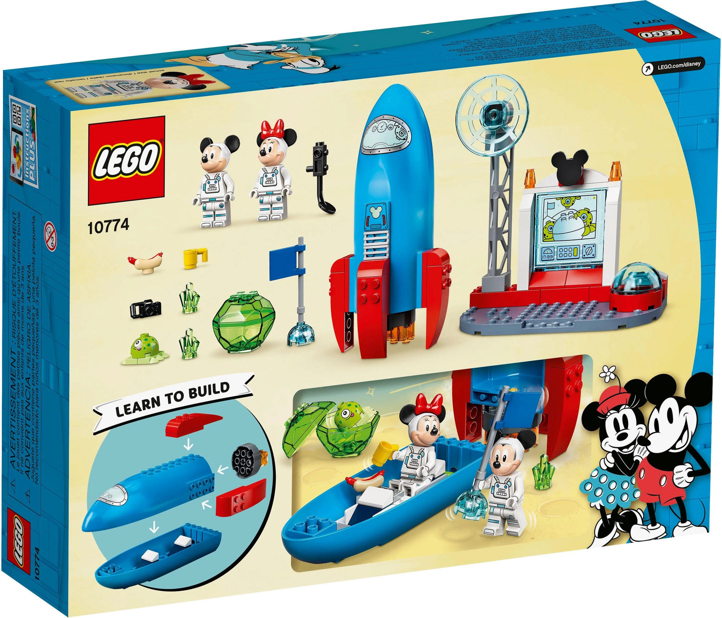 LEGO® Disney 10774 Mickys und Minnies Weltraumrakete - 88 Teile - Peer Online Shop