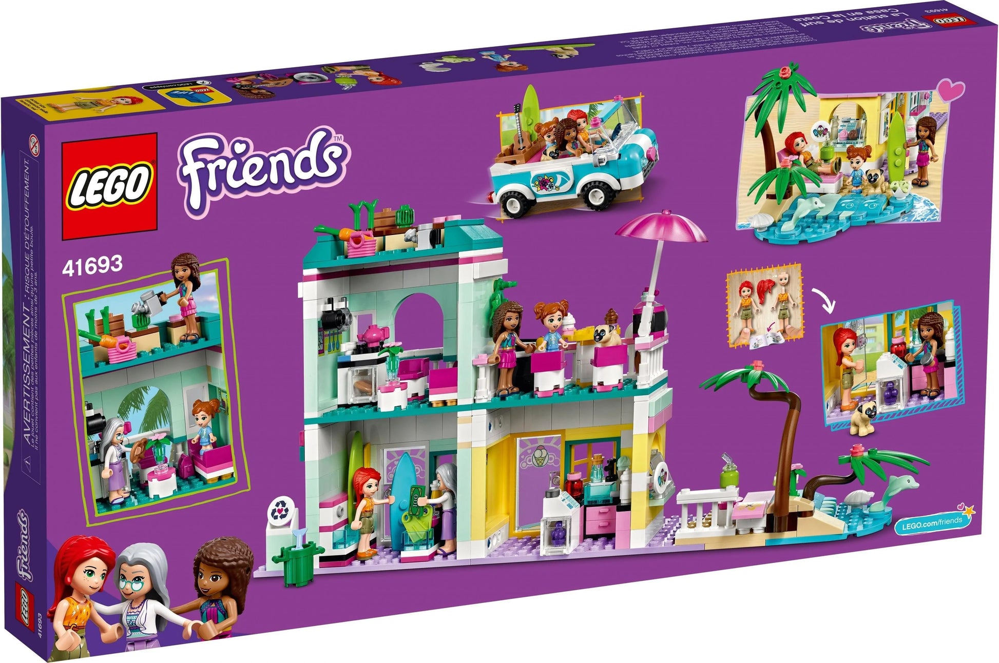 LEGO® Friends 41693 Surfer-Strandhaus - 685 Teile - Peer Online Shop