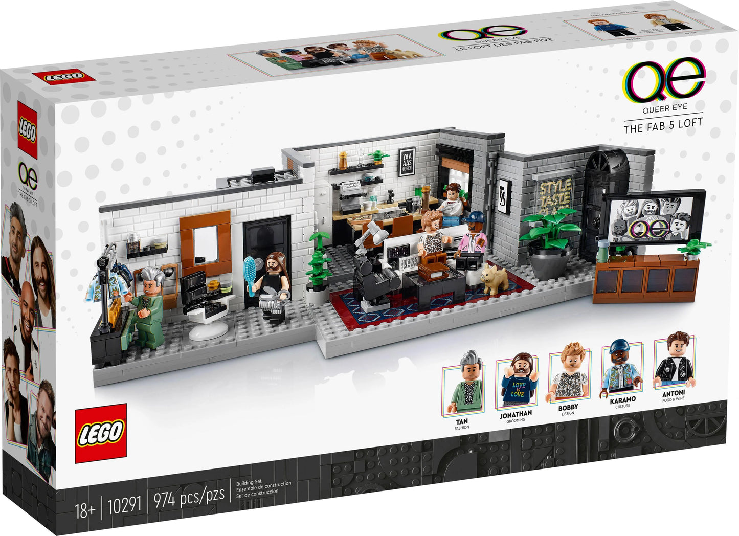 LEGO® Icons (Creator Expert) 10291 Queer Eye – Das Loft der Fab 5 - 974 Teile - Peer Online Shop