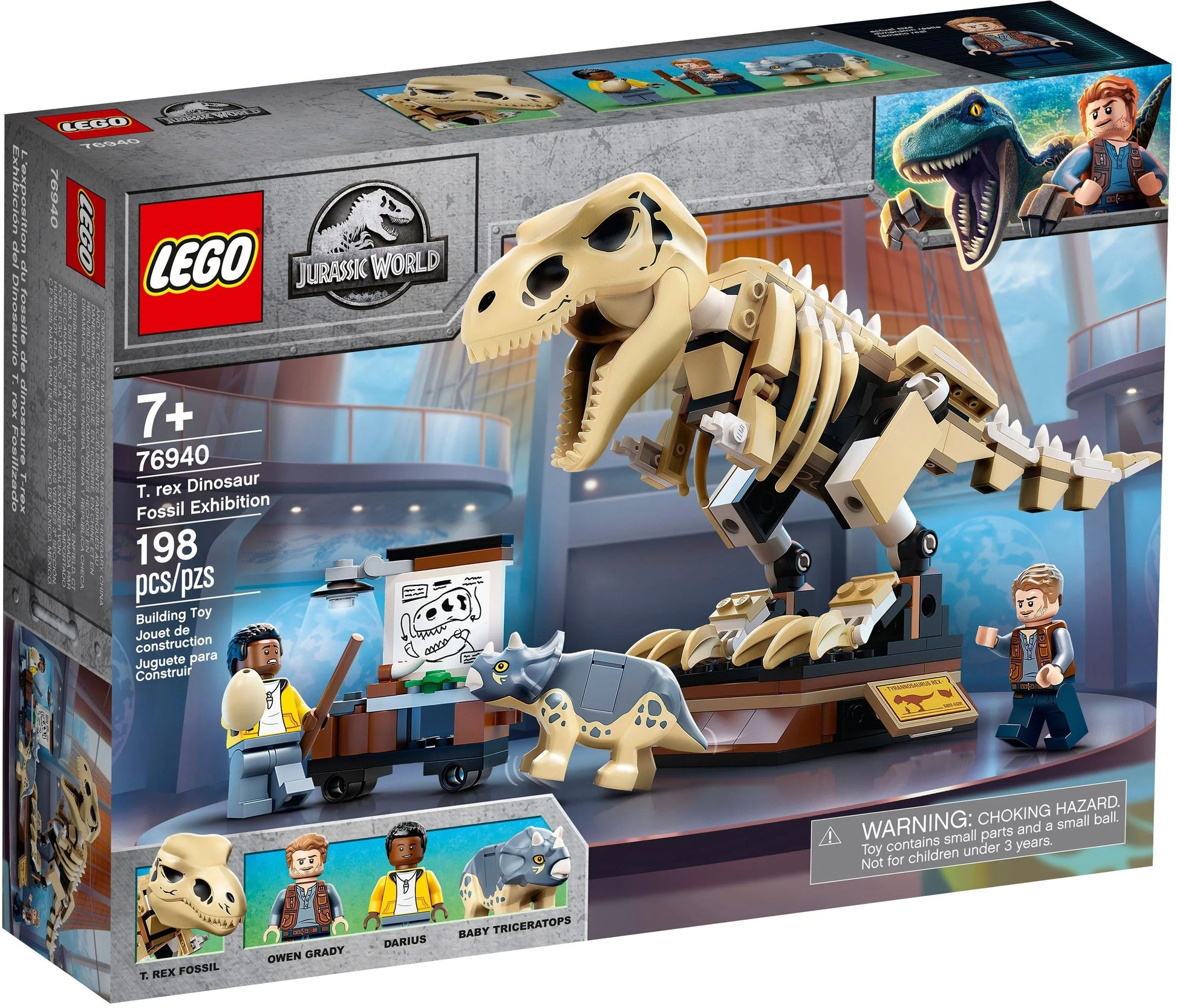 LEGO® Jurassic World 76940 T. Rex-Skelett in der Fossilienausstellung - 198 Teile - Peer Online Shop