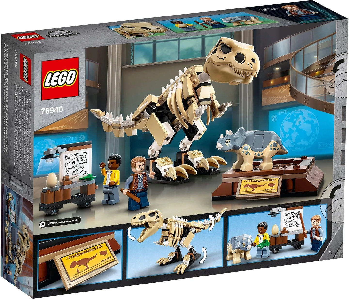 LEGO® Jurassic World 76940 T. Rex-Skelett in der Fossilienausstellung - 198 Teile - Peer Online Shop