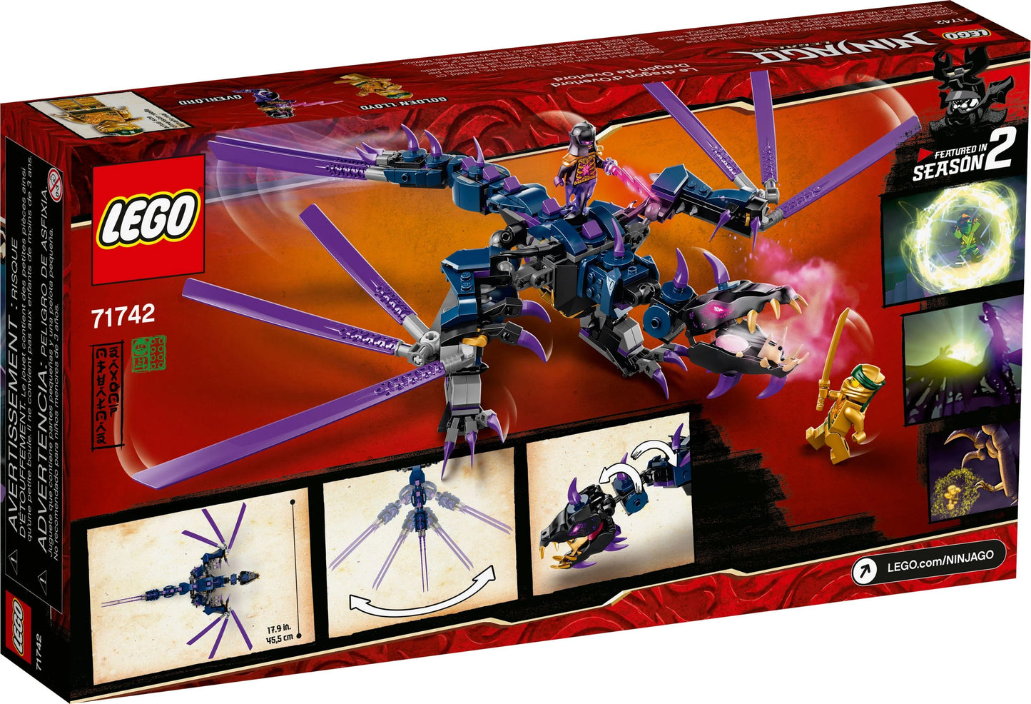 LEGO® Ninjago 71742 Der Drache des Overlord - 372 Teile - Peer Online Shop