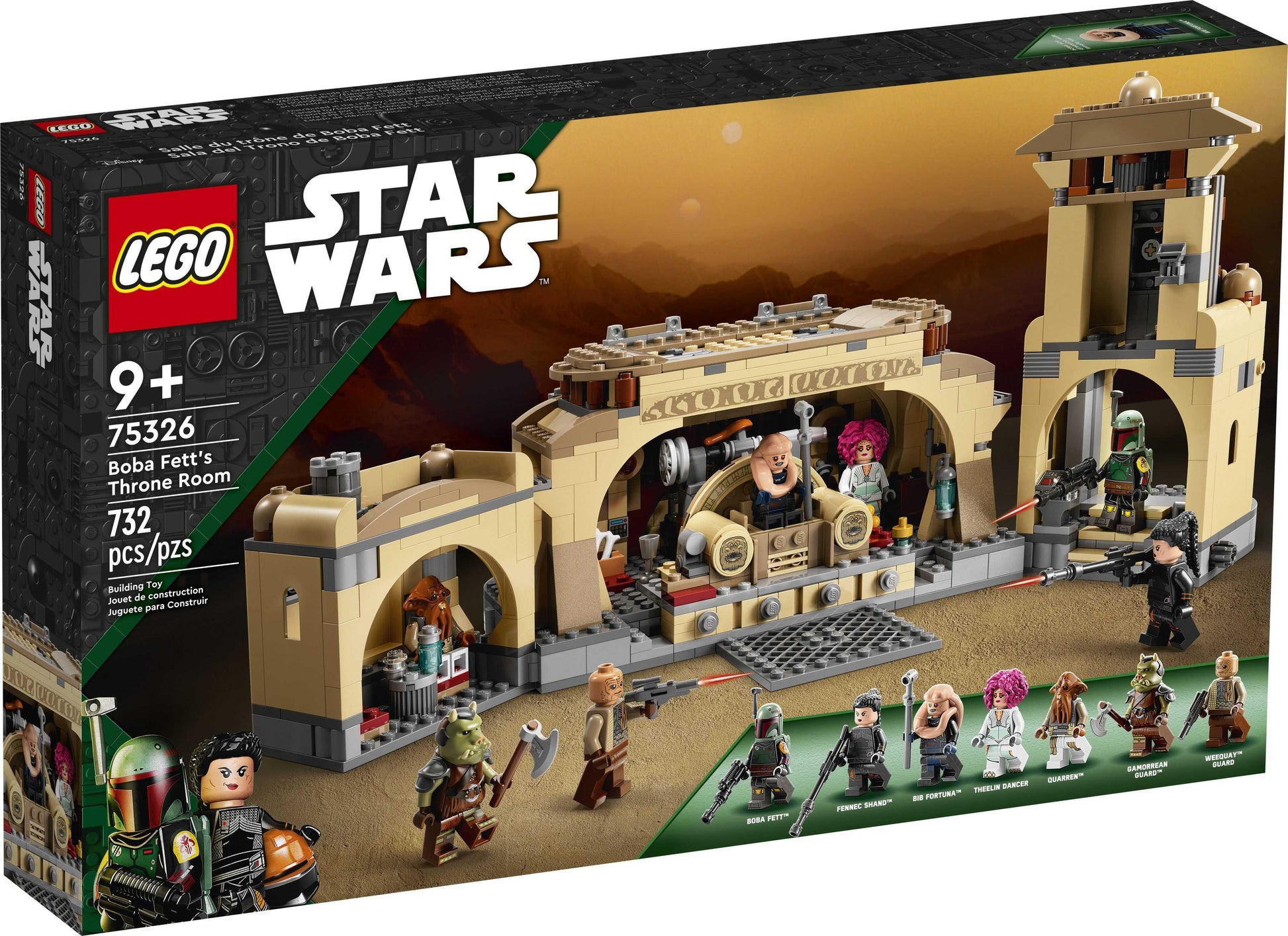 LEGO® Star Wars 75326 Boba Fetts Thronsaal - 732 Teile - Peer Online Shop