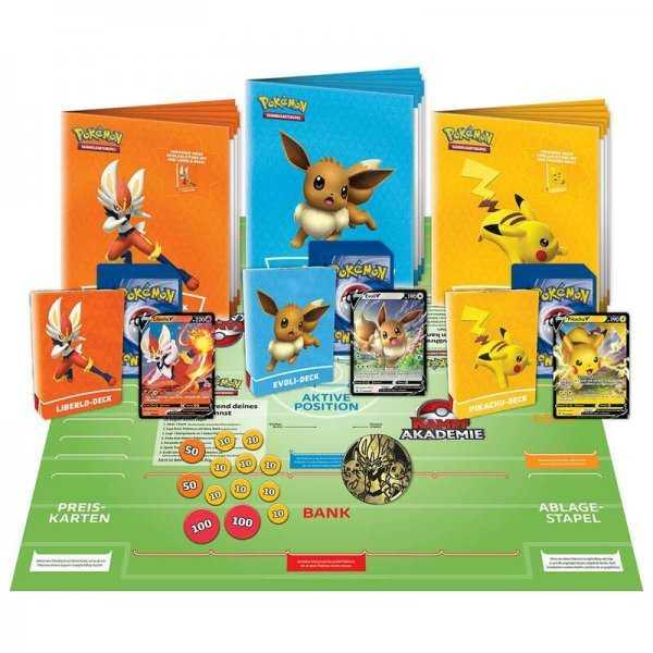 Pokémon Kampf Akademie - Sammelkartenspiel Deutsch - Liberlo-V Pikachu-V Evoli-V - Peer Online Shop