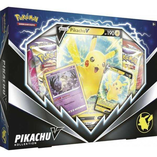 Pokémon Pikachu V Kollektion Box (deutsche Karten) - 4 Boosterpacks - Peer Online Shop