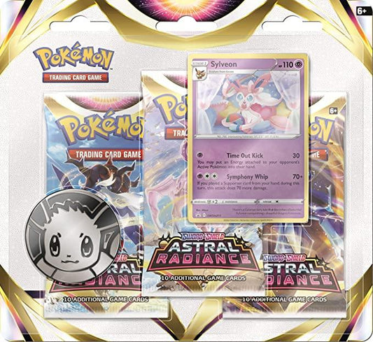 Pokémon Sword & Shield Astral Radiance 3-Pack Blister - Sylveon (englisch) - Peer Online Shop