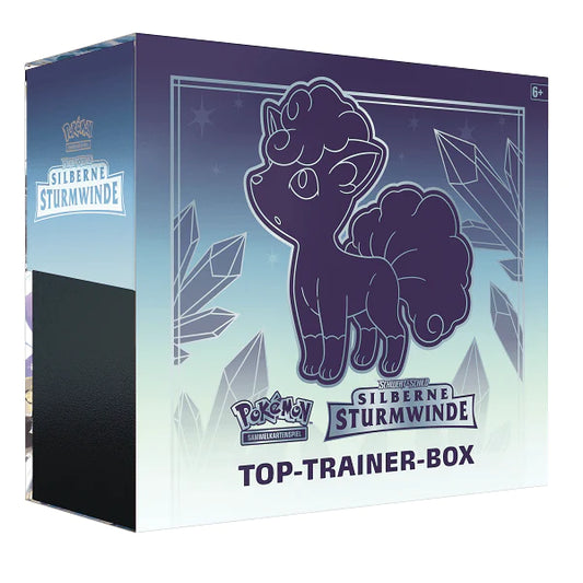 Pokemon SWSH12 Silberne Sturmwinde Top Trainer Box (deutsch) - 8 Boosterpacks - Peer Online Shop